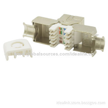 Modular Cat6/Cat6A Keystone Jack, FTP, Shielded, Supports T568A/T568B, 550MHz Wiring